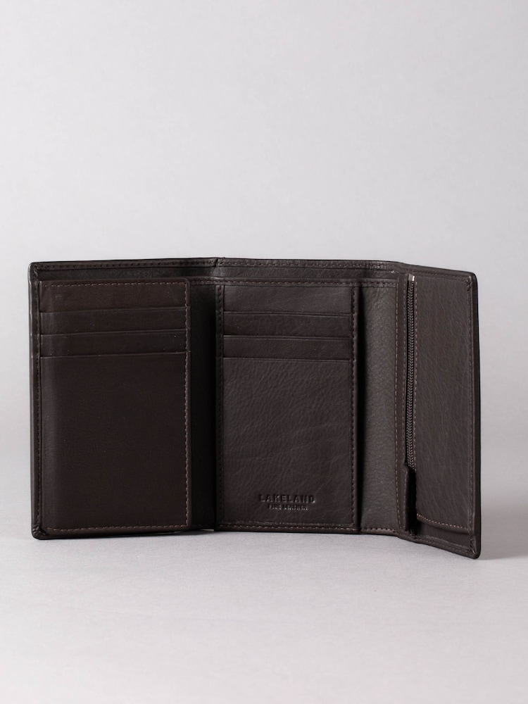 Lakeland Leather Brown Bowston Tri-Fold Wallet - Image 3 of 5