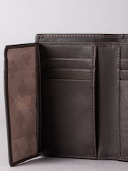 Brązowy - Skórzany portfel trzyczęściowy Lakeland Leather Bowston - Image 4 of 5