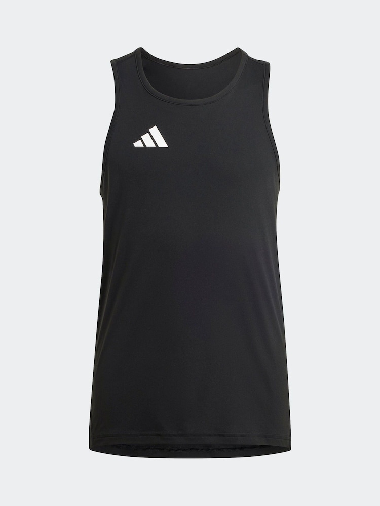 adidas Black Kids Team Tank Top - Image 11 of 12