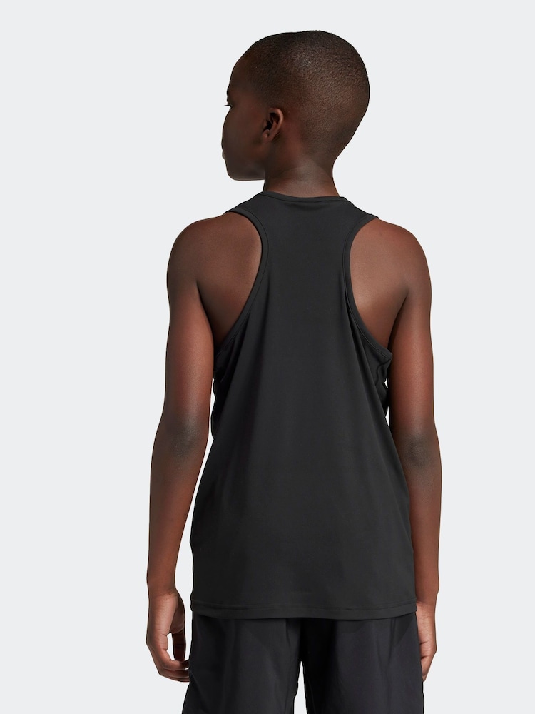 adidas Black Kids Team Tank Top - Image 2 of 12