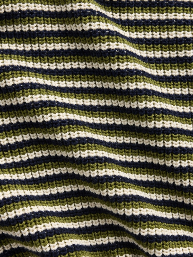 Grün gestreift - Gap Oversized Rolled Neck Jumper - Bild 4 von 4