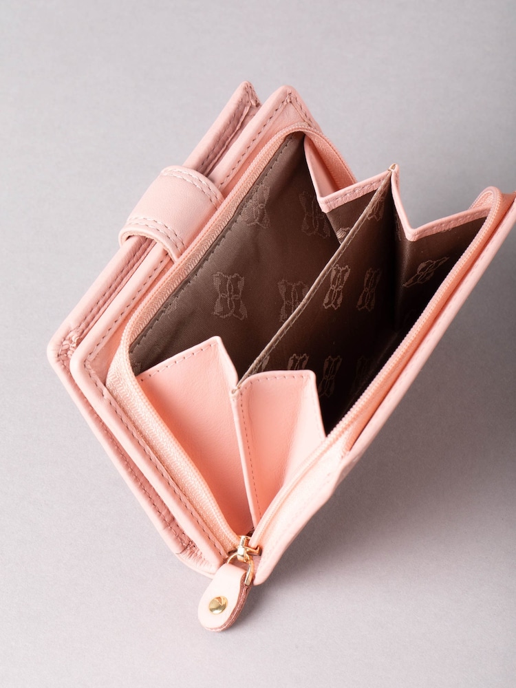 Lakeland Leather Pink Small Tab Purse - Image 3 of 5