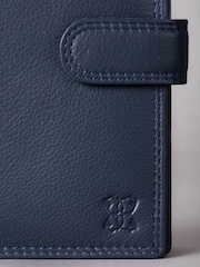 Lakeland Leather Navy Blue Medium Leather Tab Purse - Image 3 of 5