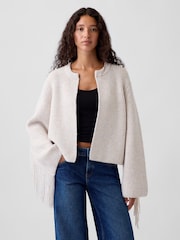Μπεζ - Gap Relaxed Fringe Cardigan - Εικόνα 1 από 4