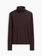 Gap Brown Modern Turtle Neck Long Sleeve T-Shirt - Image 5 of 5