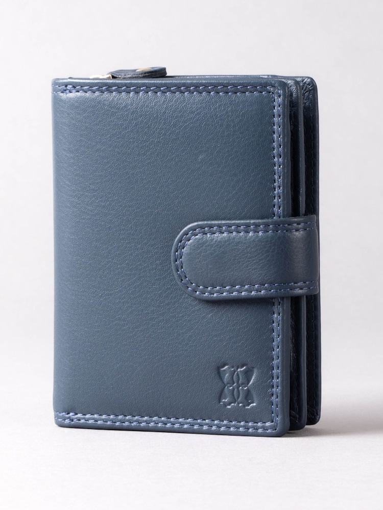 Laivasto Sininen - Lakeland Leather Pieni Tab Kukkaro - Kuva 1 / 5