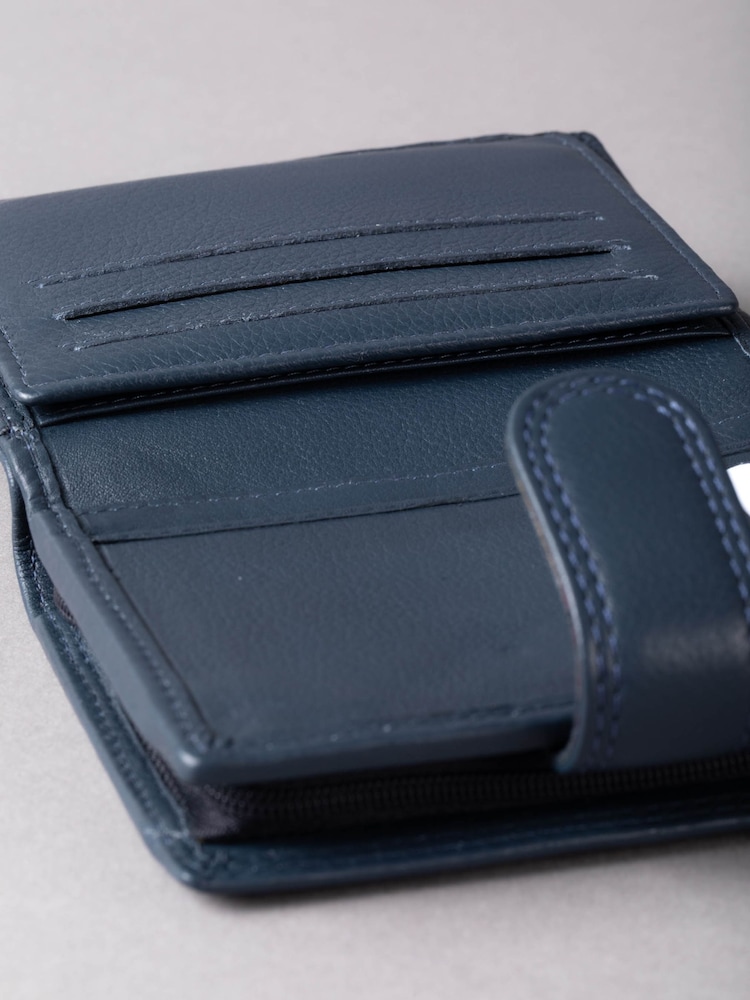 Laivasto Sininen - Lakeland Leather Pieni Tab Kukkaro - Kuva 5 / 5