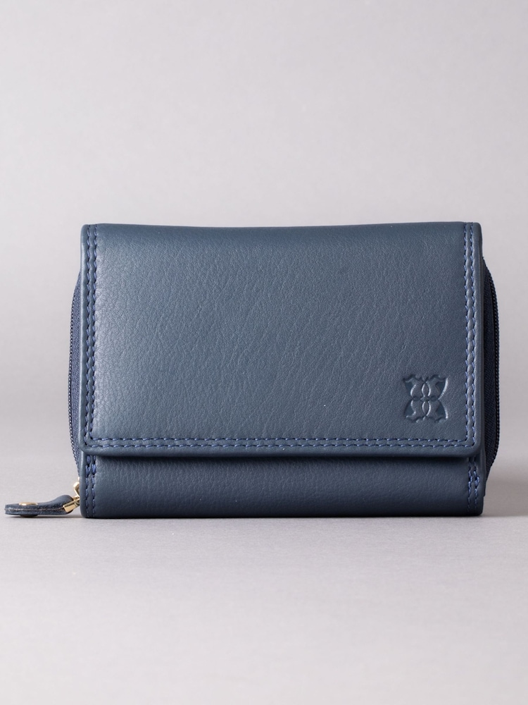 Lakeland Leather Navy Blue Small Purse - Image 1 of 5