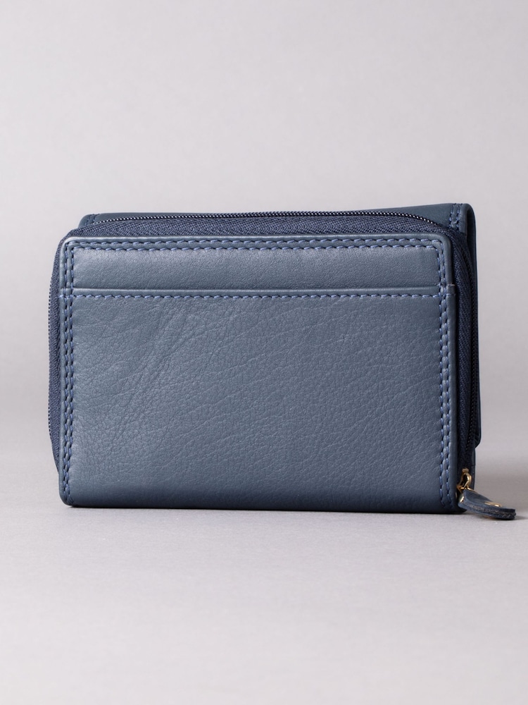 Marineblau/blau - Lakeland Leather Small Purse - Bild 2 von 5 Marineblau/blau - Lakeland Leather Small Purse - Bild 2 von 5