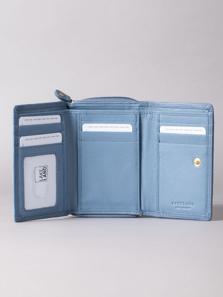 Lakeland Leather Light Blue Small Purse - Image 4 of 5