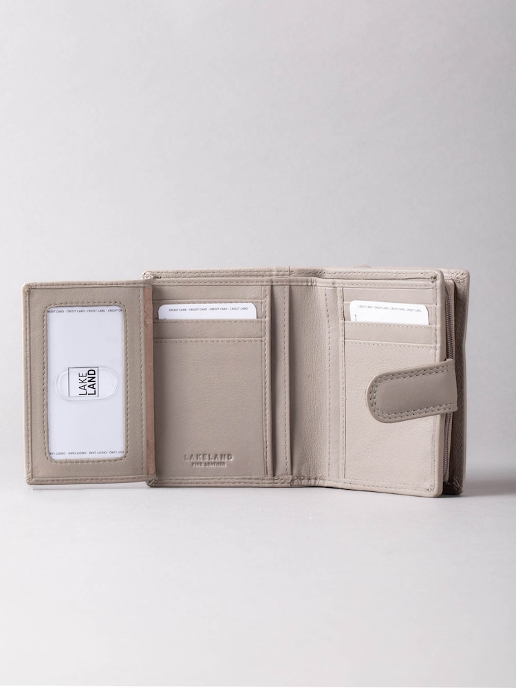 Lakeland Leather Grey Small Tab Purse - Image 3 of 5