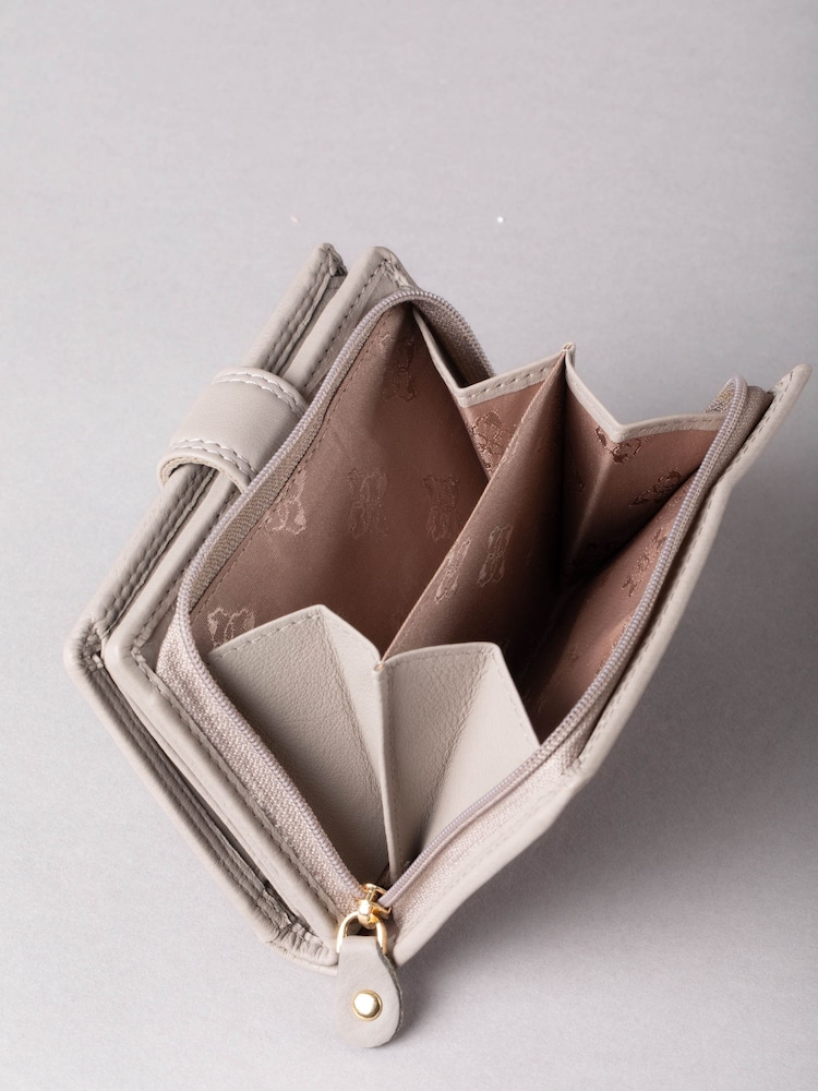 Lakeland Leather Grey Small Tab Purse - Image 4 of 5