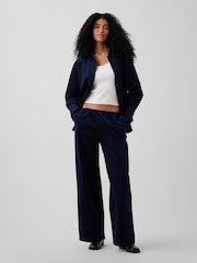 Gap Navy Corduroy Easy Wide-Leg Trousers - Image 3 of 6