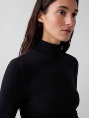 Gap Black Modern Turtle Neck Long Sleeve T-Shirt - Image 4 of 5