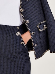 Monsoon Tilly Tweed Short Black Skirt - Image 4 of 5