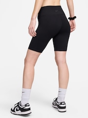 Schwarz - Nike One Dri-FIT High-Waisted 8" Cycling Shorts - Bild 2 von 9