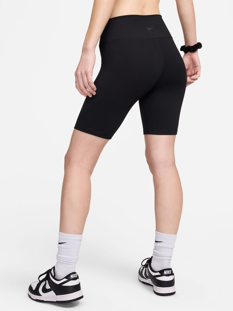 Schwarz - Nike One Dri-FIT High-Waisted 8" Cycling Shorts - Bild 2 von 9