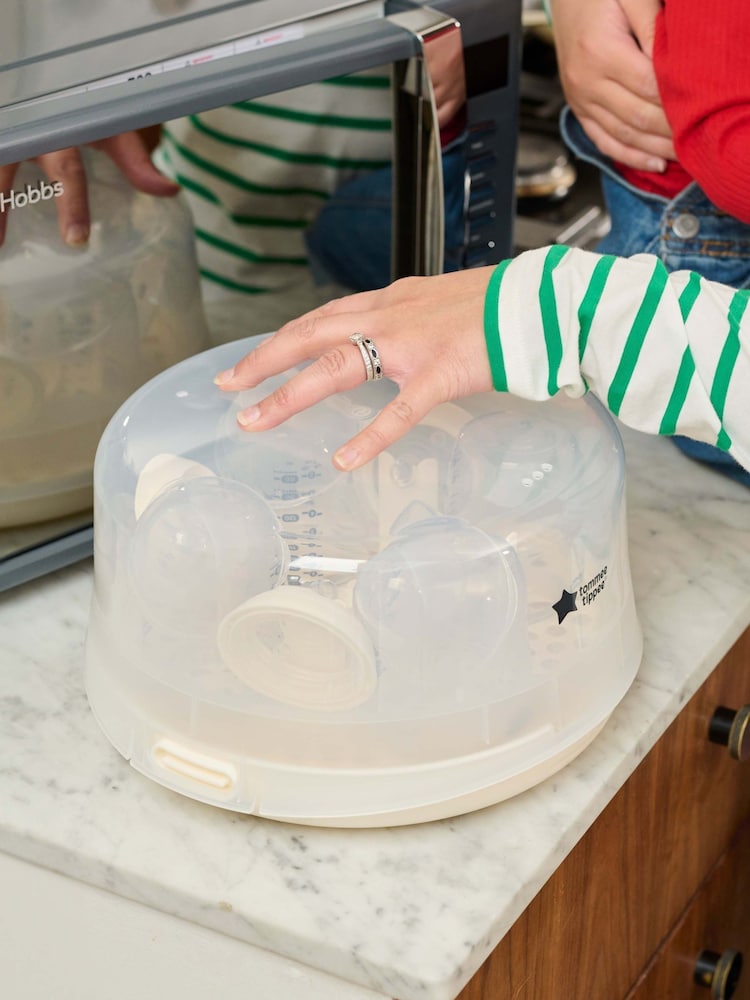 Tommee Tippee White Microwave Baby Bottle Steriliser - Image 1 of 5
