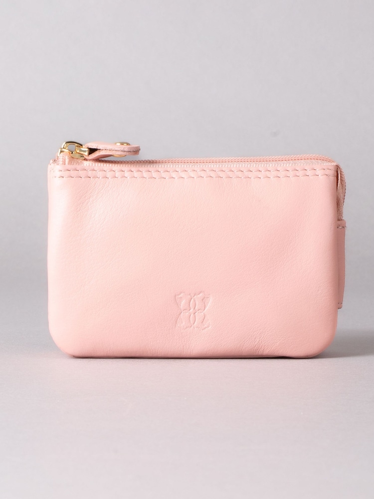 Lakeland Leather Pink Multi Pocket Coin Purse - Image 2 of 5 Lakeland Leather Pink Multi Pocket Coin Purse - Image 2 of 5