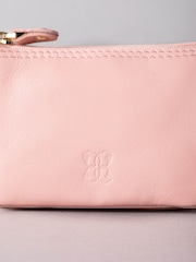 Lakeland Leather Pink Multi Pocket Coin Purse - Image 4 of 5