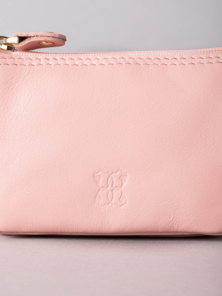 Lakeland Leather Pink Multi Pocket Coin Purse - Image 4 of 5