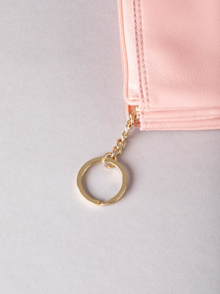 Lakeland Leather Pink Multi Pocket Coin Purse - Image 5 of 5