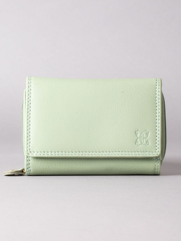 Lakeland Leather Sage Green Small Purse - Image 1 of 5