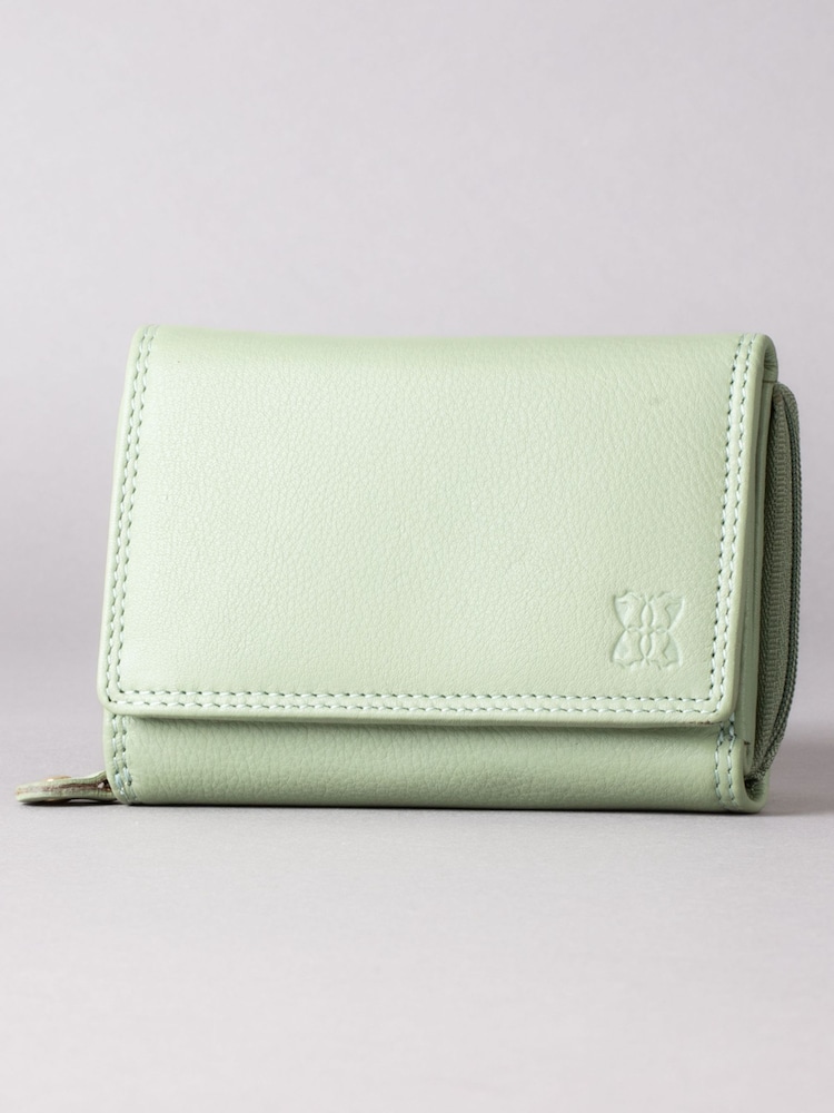 Lakeland Leather Sage Green Small Purse - Image 2 of 5