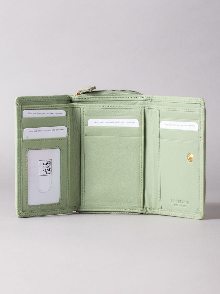 Lakeland Leather Sage Green Small Purse - Image 4 of 5