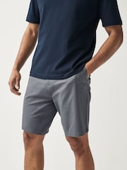 Blue/Ecru Straight Fit Stretch Chinos Shorts 2 Pack - Image 6 of 12