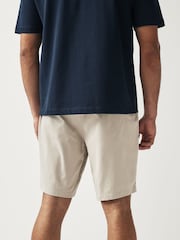 Blue/Ecru Straight Fit Stretch Chinos Shorts 2 Pack - Image 7 of 12