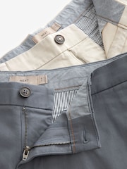 Blue/Ecru Straight Fit Stretch Chinos Shorts 2 Pack - Image 9 of 12