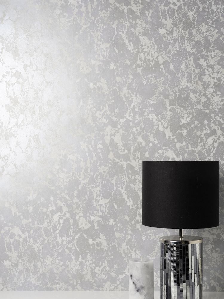 Decorline Silver/Grey Marble Wallpaper - Image 1 of 2
