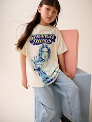 Ecru Stranger Things Oversized License T-Shirt (3-16yrs) - Image 2 of 7