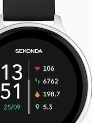 Sekonda Connect Silicone Strap Smart Black Watch - Image 5 of 6