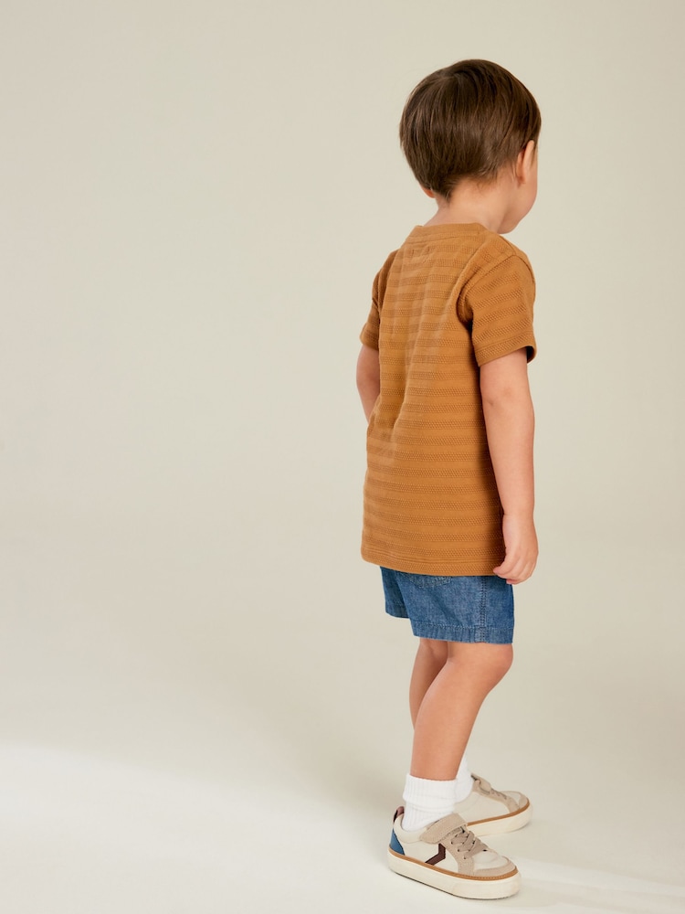 Blue Chambray Pull-On Shorts (3mths-7yrs) - Image 2 of 6 Blue Chambray Pull-On Shorts (3mths-7yrs) - Image 2 of 6