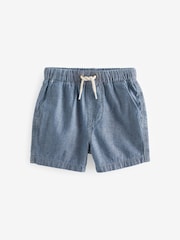 Blue Chambray Pull-On Shorts (3mths-7yrs) - Image 4 of 6