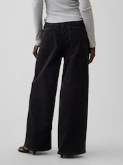 Gap Black Mid Rise Knit Easy Baggy Jeans - Image 2 of 5