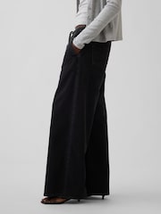 Gap Black Mid Rise Knit Easy Baggy Jeans - Image 3 of 5