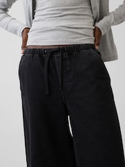 Gap Black Mid Rise Knit Easy Baggy Jeans - Image 5 of 5