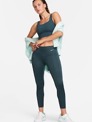 Nike Green Go Firm-Support Mid-Rise 7/8 Leggings with Pockets - Image 1 of 10