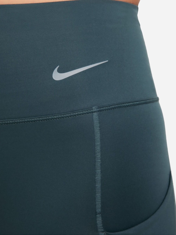 Nike Green Go Firm-Support Mid-Rise 7/8 Leggings with Pockets - Image 10 of 10