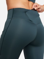 Nike Green Go Firm-Support Mid-Rise 7/8 Leggings with Pockets - Image 7 of 10