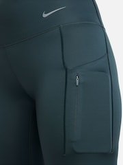 Nike Green Go Firm-Support Mid-Rise 7/8 Leggings with Pockets - Image 9 of 10