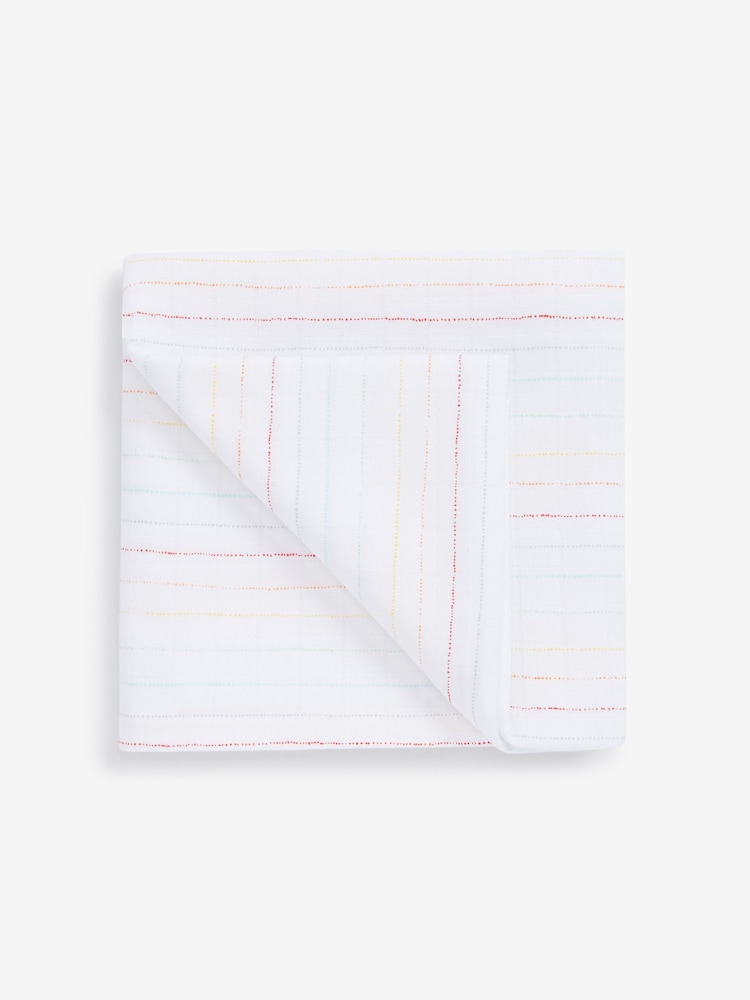 Bela mavrica - 100% bombaž Muslin dojenček Krpe 4 komplet - Slika 2 iz 5 Bela mavrica - 100% bombaž Muslin dojenček Krpe 4 komplet - Slika 2 iz 5