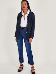 Monsoon Blue Longline Cardigan - Image 3 of 5
