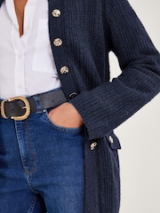 Monsoon Blue Longline Cardigan - Image 4 of 5