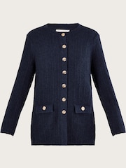 Monsoon Blue Longline Cardigan - Image 5 of 5