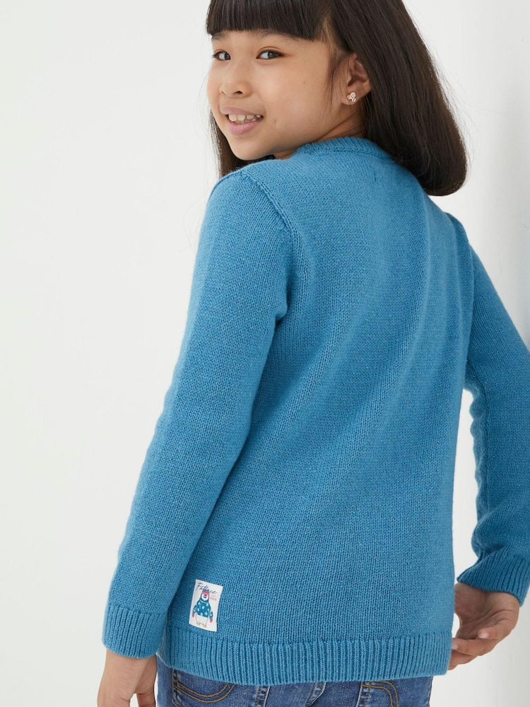 FatFace Green Kara Kangaroo Crew Jumper - Image 2 of 4
