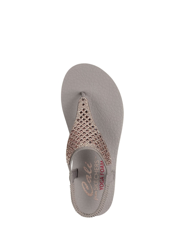 Skechers Brown Womens Meditation Rockstar Sandals - Image 5 of 5